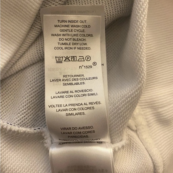 Ralph Lauren Women’s Flag & Stripes Hooded Short Sleeve Sweatshirt Dress - Picture 8 of 8